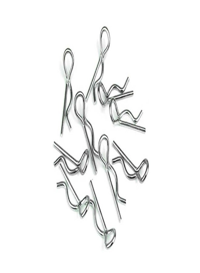 Tekno RC LLC Body Clips Angled 10pcs TKR1235 Elec Car/Truck Replacement Parts - Image 1